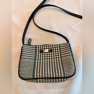 Lauren Ralph Lauren Houndstooth Small Crossbody Bag